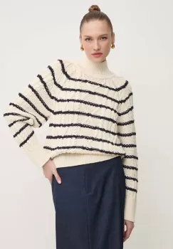 BOSS pulover din amestec de lana femei, calduros, cu turtleneck, 50518369 imagine