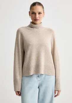 BOSS  pulover pentru femei din casmir Falonso imagine
