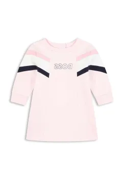 BOSS rochie bebe culoarea roz, mini, evazati, J51077 imagine