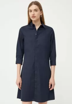 BOSS rochie culoarea albastru marin, mini, drept, 50522854 imagine