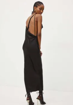 BOSS rochie culoarea negru, maxi, drept, 50532089 imagine