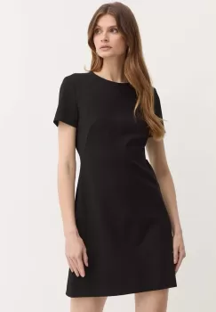 BOSS rochie culoarea negru, mini, evazati, 50490062 imagine