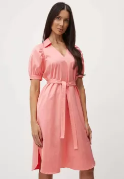 BOSS rochie culoarea violet, mini, evazati 50515778 imagine