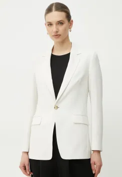BOSS sacou culoarea alb, un singur rand de nasturi, neted imagine