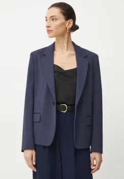 BOSS sacou culoarea albastru marin, un singur rand de nasturi, 50535193 imagine