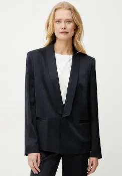 BOSS sacou culoarea albastru marin, un singur rand de nasturi, uni, 50537473 imagine
