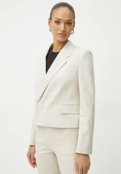 BOSS sacou culoarea bej, cu doua randuri de nasturi, neted, 50537449 imagine