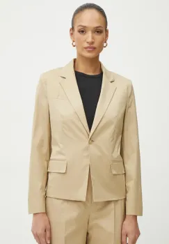 BOSS sacou culoarea bej, un singur rand de nasturi, neted, 50537453 imagine
