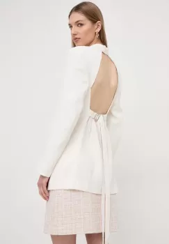 BOSS sacou culoarea bej, un singur rand de nasturi, neted imagine