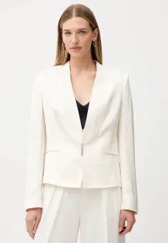 BOSS sacou culoarea bej, un singur rand de nasturi, uni, 50548290 imagine