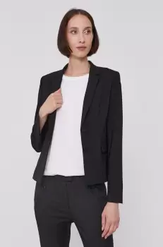 Boss Sacou culoarea negru, un singur rand de nasturi, material neted imagine
