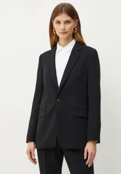 BOSS sacou culoarea negru, un singur rand de nasturi, neted imagine