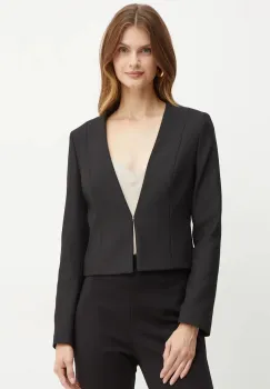 BOSS sacou culoarea negru, un singur rand de nasturi, neted, 50493541 imagine