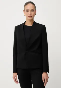 BOSS sacou culoarea negru, un singur rand de nasturi, uni, 50541998 imagine