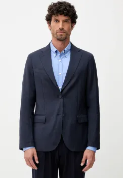 BOSS sacou de in barbati, culoarea bleumarin, 50540685 imagine
