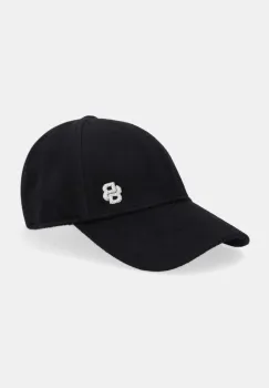 BOSS sapca de baseball din amestec de lana culoarea negru, 50550609 imagine