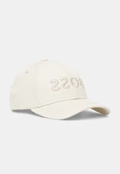 BOSS sapca de baseball din bumbac culoarea bej, 50544386 imagine
