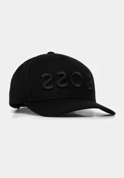 BOSS sapca de baseball din bumbac culoarea negru, cu imprimeu, 50536482 imagine