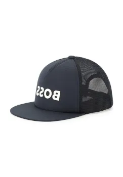 BOSS sapca de baseball pentru copii culoarea albastru marin, cu imprimeu, J51686 imagine