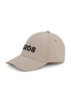 BOSS sapca de baseball pentru copii culoarea bej, neted, J52268 imagine