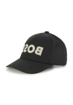 BOSS sapca de baseball pentru copii culoarea negru, cu imprimeu, J51689 imagine