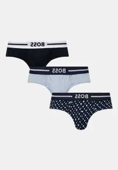 BOSS slip 3-pack barbati, culoarea albastru marin, 50531706 imagine