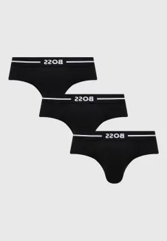 BOSS slip 3-pack barbati, culoarea negru imagine
