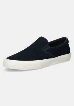 BOSS tenisi din piele intoarsa Aiden culoarea bleumarin, 50542116 imagine