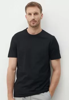 BOSS tricou barbati, culoarea negru, neted imagine