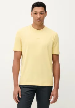 BOSS tricou BOSS ORANGE culoarea galben, uni, 50473278 imagine