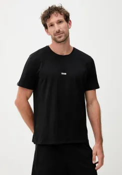 BOSS tricou culoarea negru, cu imprimeu, 50545930 imagine