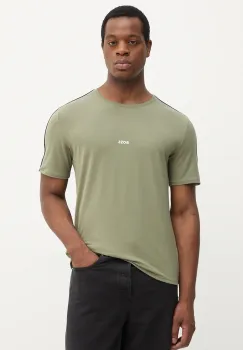 BOSS tricou culoarea verde, cu imprimeu, 50545930 imagine