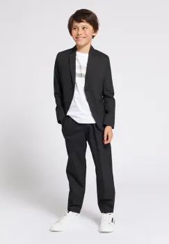 BOSS tricou de bumbac pentru copii culoarea alb, cu imprimeu, J52035 imagine