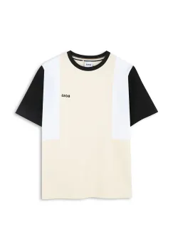 BOSS tricou de bumbac pentru copii culoarea bej, uni, J52039 imagine
