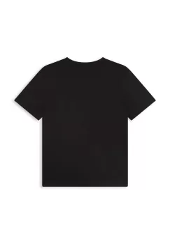BOSS tricou de bumbac pentru copii culoarea negru, cu imprimeu imagine