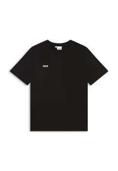 BOSS tricou de bumbac pentru copii culoarea negru, neted imagine