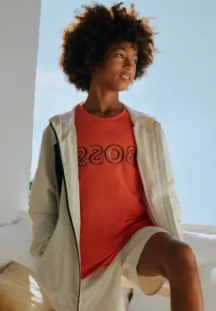 BOSS tricou de bumbac pentru copii culoarea portocaliu, cu imprimeu, J52034 imagine