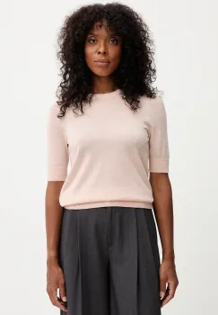 BOSS tricou de lana culoarea violet, 50544996 imagine