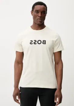 BOSS tricou de plaja culoarea alb, modelator imagine