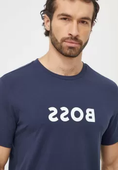 BOSS tricou de plaja culoarea negru, modelator imagine