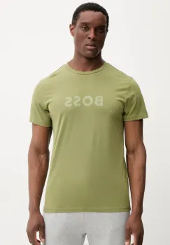 BOSS tricou de plaja culoarea verde, modelator imagine