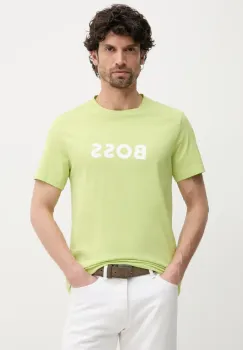 BOSS tricou de plaja culoarea verde, modelator imagine