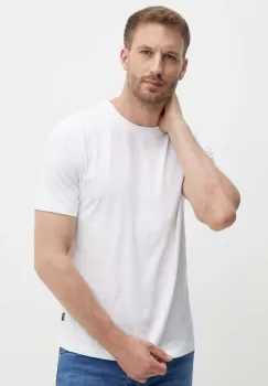 BOSS tricou din bumbac barbati, culoarea alb, neted, 50468972 imagine