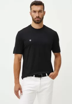 BOSS tricou din bumbac barbati, culoarea negru, neted, 50520298 imagine