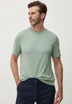 BOSS tricou din bumbac barbati, culoarea verde, neted, 50468347 imagine