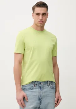 BOSS tricou din bumbac barbati, culoarea verde, neted, 50468347 imagine