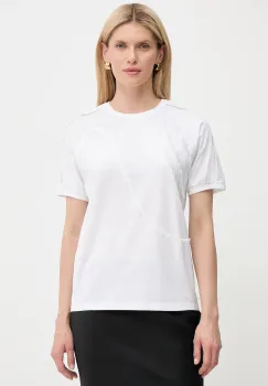 BOSS tricou din bumbac culoarea alb, 50545660 imagine