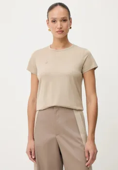 BOSS tricou din bumbac culoarea bej, 50545671 imagine