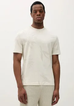 BOSS tricou din bumbac culoarea bej, modelator, 50536757 imagine