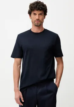 BOSS tricou din bumbac culoarea bleumarin, uni, 50549601 imagine